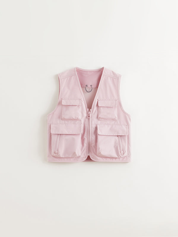 MARC & JANIE Boys Girls V Neck Full ZIp Vest 250090