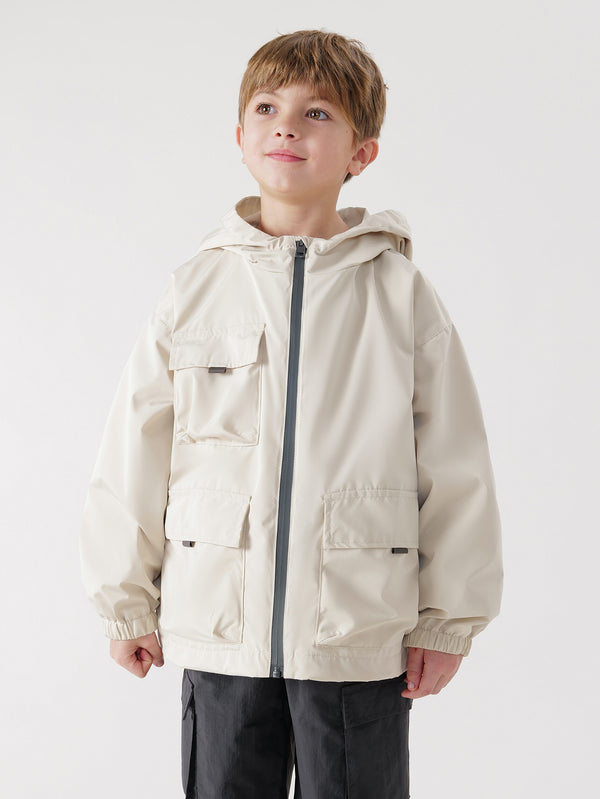 MARC & JANIE Boys Multi-Pocket Sports Hooded Jacket 240001