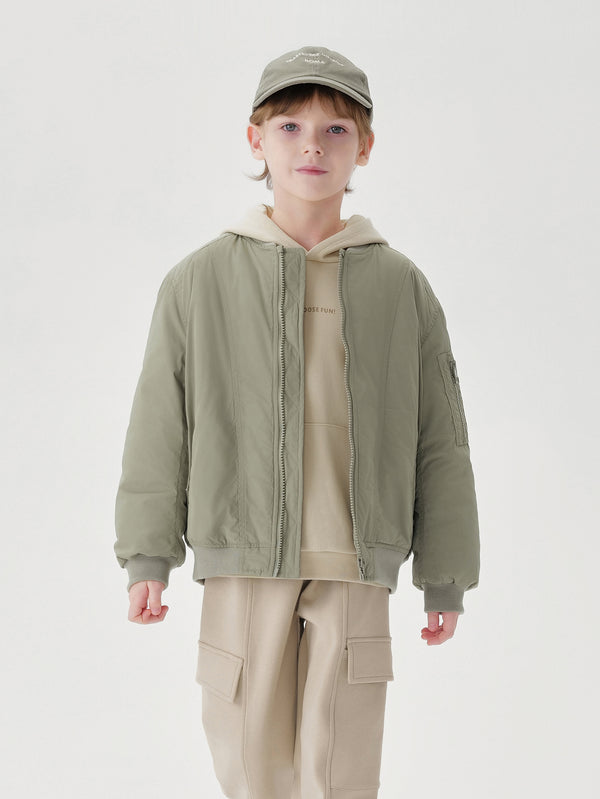 MARC & JANIE Boys Zip Up Baseball Jacket 241612