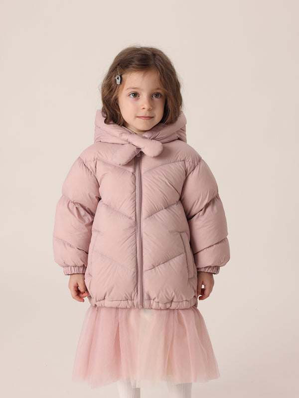 MARC & JANIE Girls Ultralight Hooded Down Parka 221069