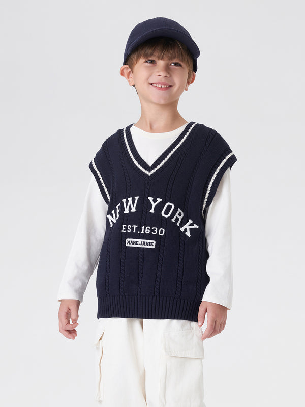 MARC & JANIE Boys V-neck Vest 231836