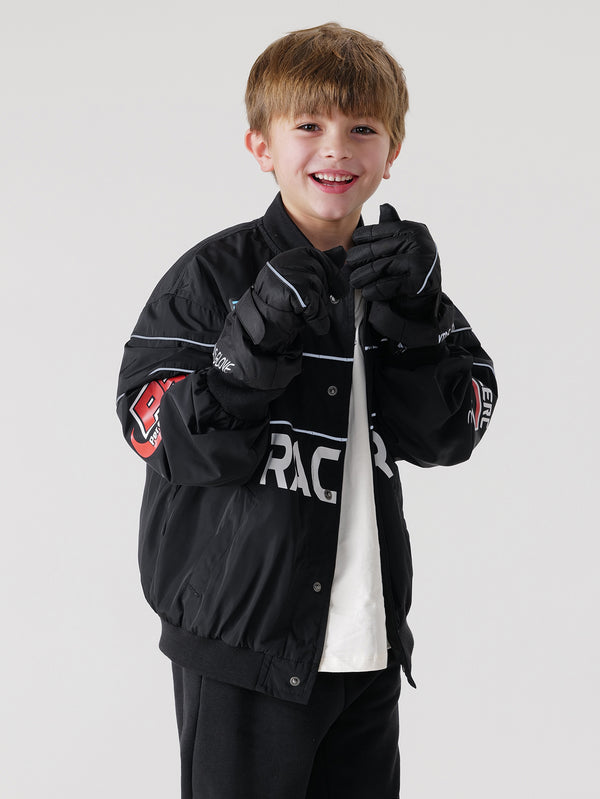 MARC & JANIE Boys Motorcycle Baseball Jacket 240080