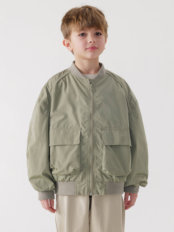 MARC & JANIE Boys Baseball Collar Jacket 240012