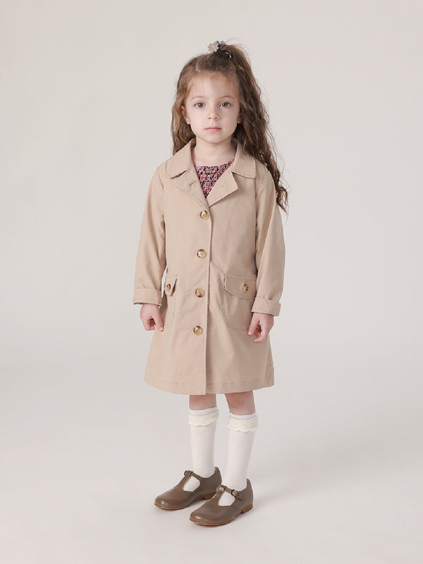 MARC & JANIE Girls Bow Trench Coat 213213