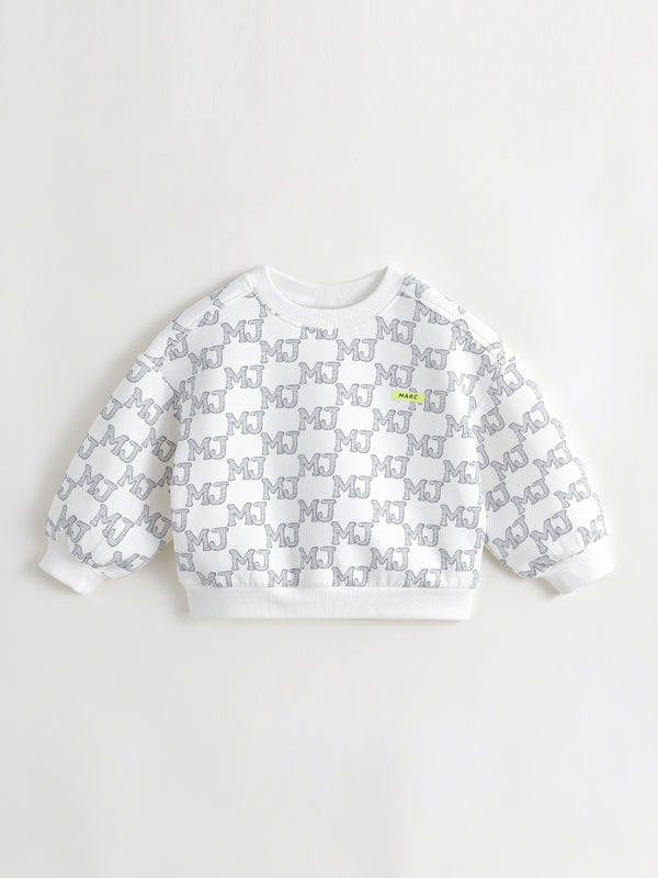 MARC & JANIE Boys Girls Letter Print Loose Sweatshirt 230073