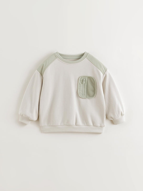 MARC & JANIE Boys Colorblock Soft Stretch Sweatshirt 250063