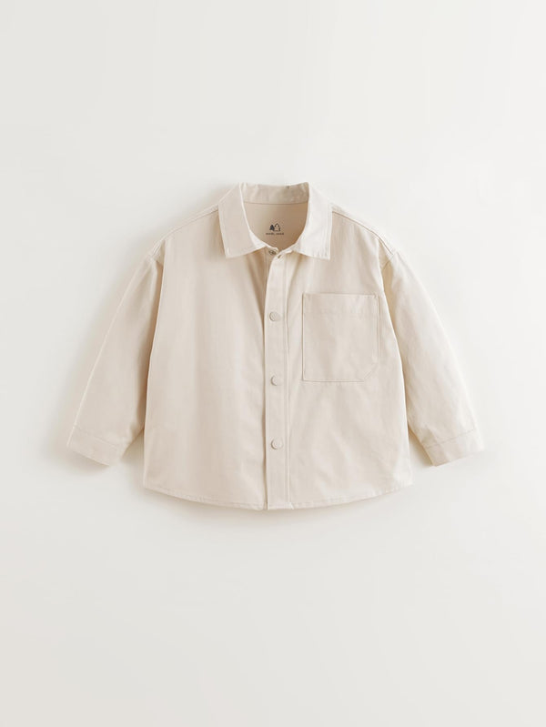 MARC & JANIE Boys Loose Drop Shoulder Lapel Shirts 250102