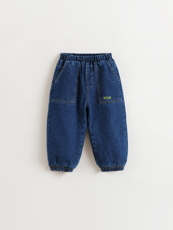 MARC & JANIE Boys Loose Drawstring Jeans Pants 241618