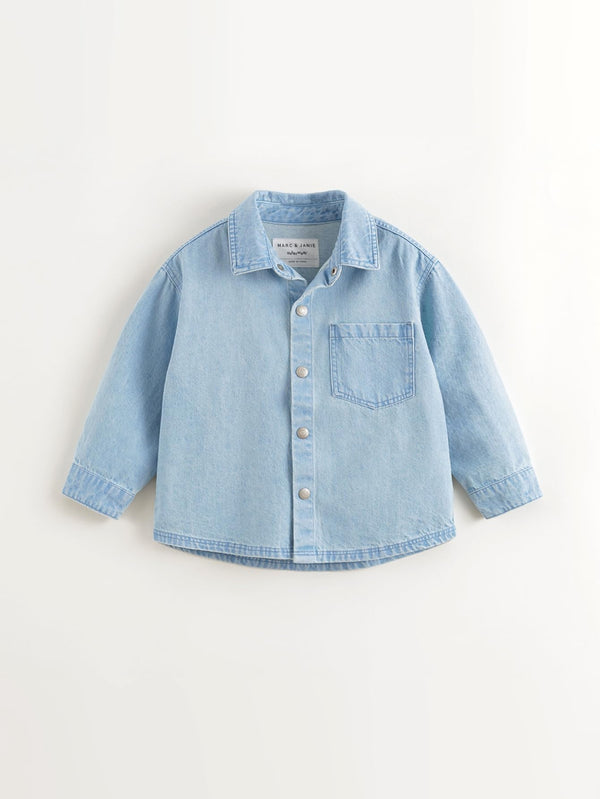 MARC & JANIE Boys Casual Trendy Cotton Denim Shirts 250105