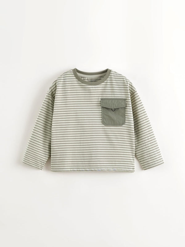 MARC & JANIE Boys Striped Cotton T-Shirts 250109