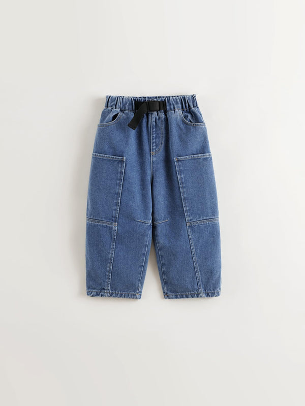 MARC & JANIE Boys Stylish Cotton Denim Harem Pants 250023