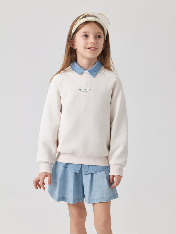 MARC & JANIE Girls Bat Sleeve Sweatshirt 240693