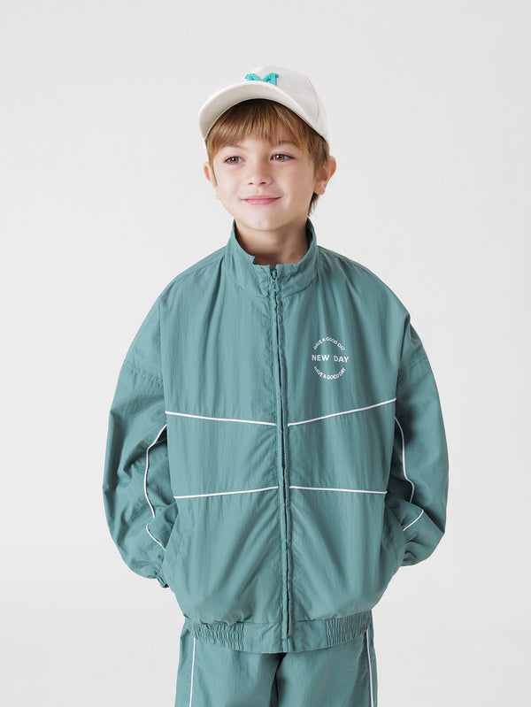 MARC & JANIE Boys Loose Sport Windbreaker Jacket 231372