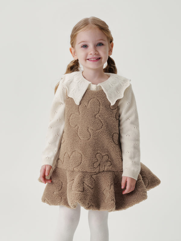 MARC & JANIE Girls Clouds Embroidered Vest Dresses 241103