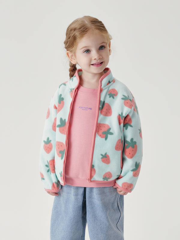 MARC & JANIE Boys Girls Printed Polar Fleece Full-Zip Jacket 231323