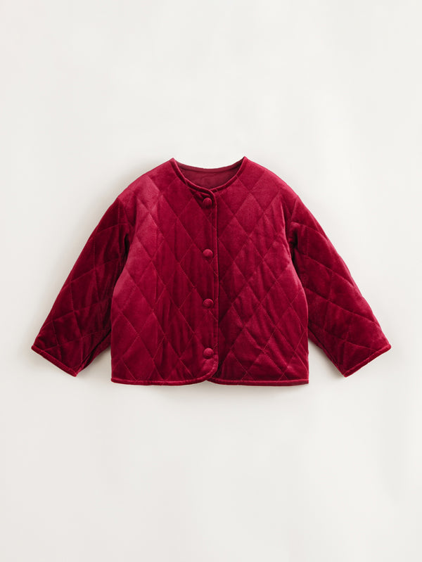 MARC & JANIE Girls Velvet Bubble Sleeve Jacket 231568