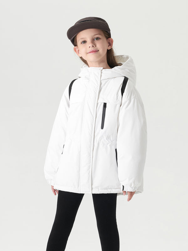 MARC & JANIE Boys Girls Mid-length Hooded Down Jacket 241589