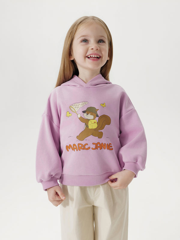 MARC & JJANIE Baby Boys Girls Squirrel Print Loose Hoodies 250035