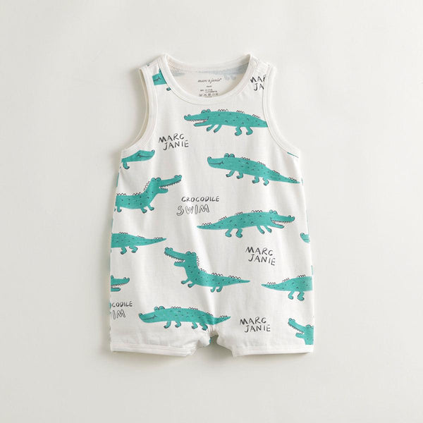 Baby Boys Fun Crocodile Rompers 240521 - MARC&JANIE