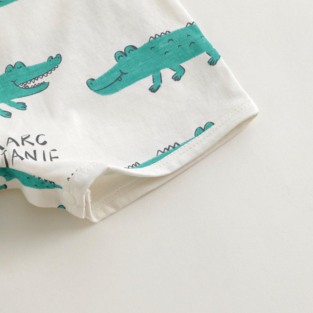 Baby Boys Fun Crocodile Rompers 240521 - MARC&JANIE