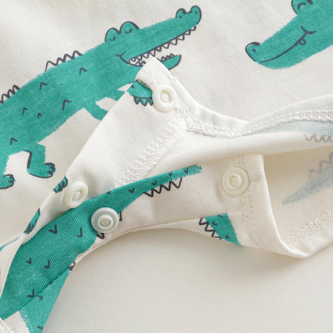 Baby Boys Fun Crocodile Rompers 240521 - MARC&JANIE