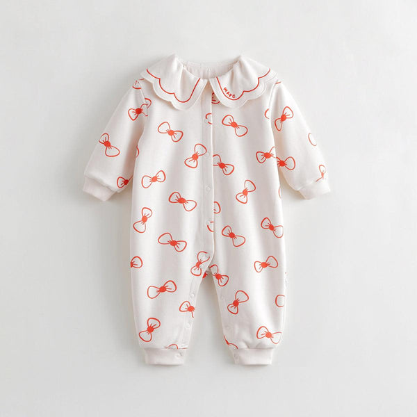 MARC&JANIE Baby Girls Comfortable Cotton Baby Fun Print Bodysuit for Autumn 231591 - MARC&JANIE