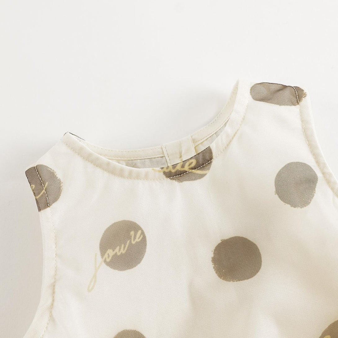 Girls Micah Polka Dot Mesh Bodysuit Baby Hoodie 240731 - MARC&JANIE