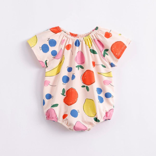 Baby Girls Printed Short Sleeve Bodysuit 230926 - MARC&JANIE