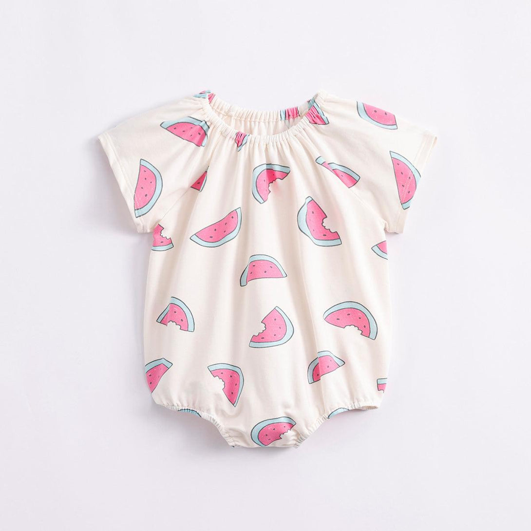 Baby Girls Printed Short Sleeve Bodysuit 230926 - MARC&JANIE