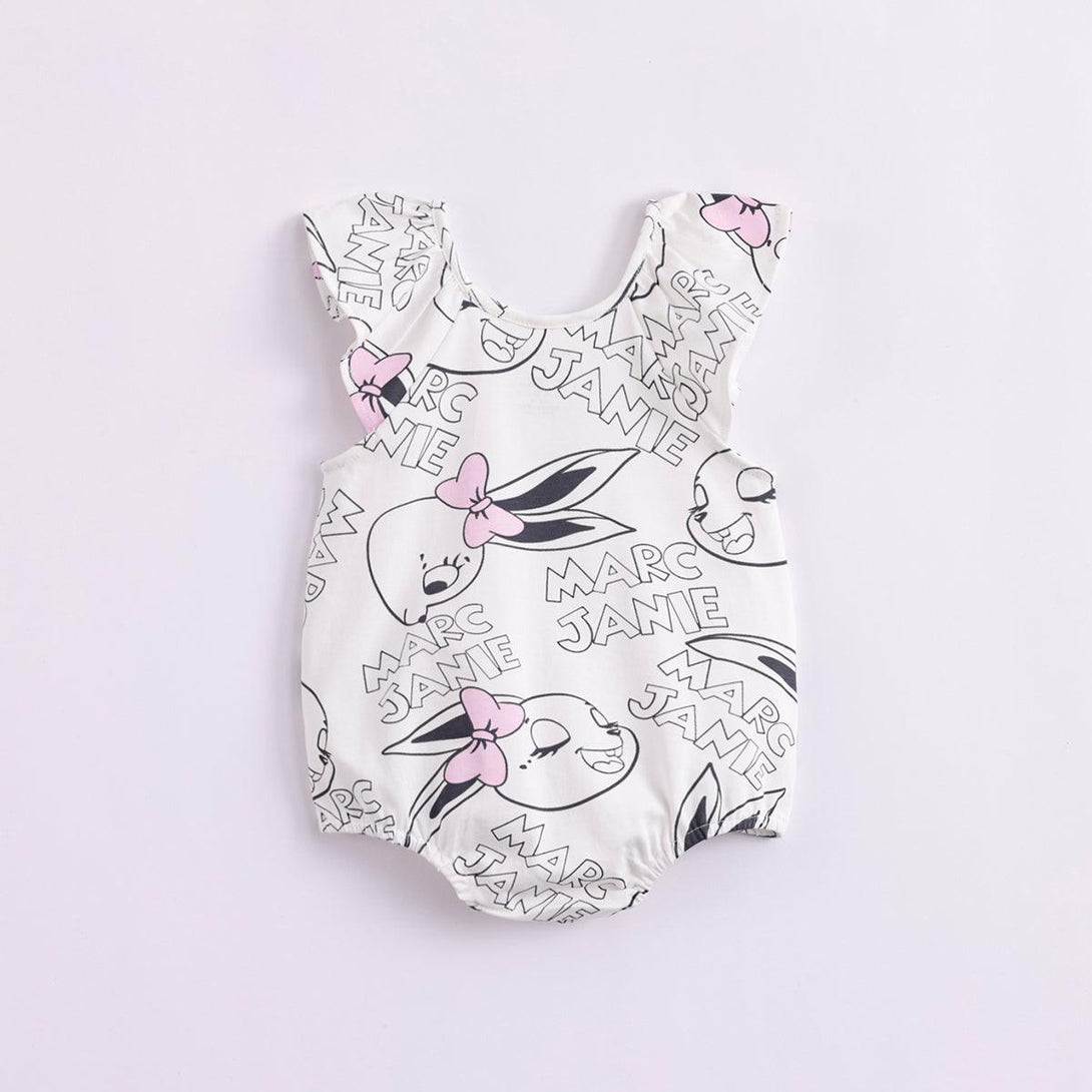 Baby Girls Suspender Bodysuit 230637 - MARC&JANIE