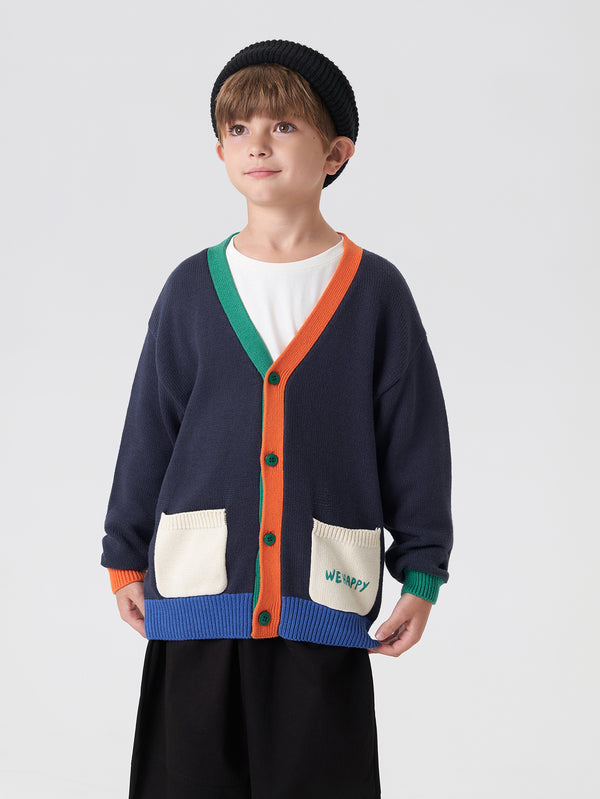 MARC & JANIE Boys Girls Color Block Cardigan 231318