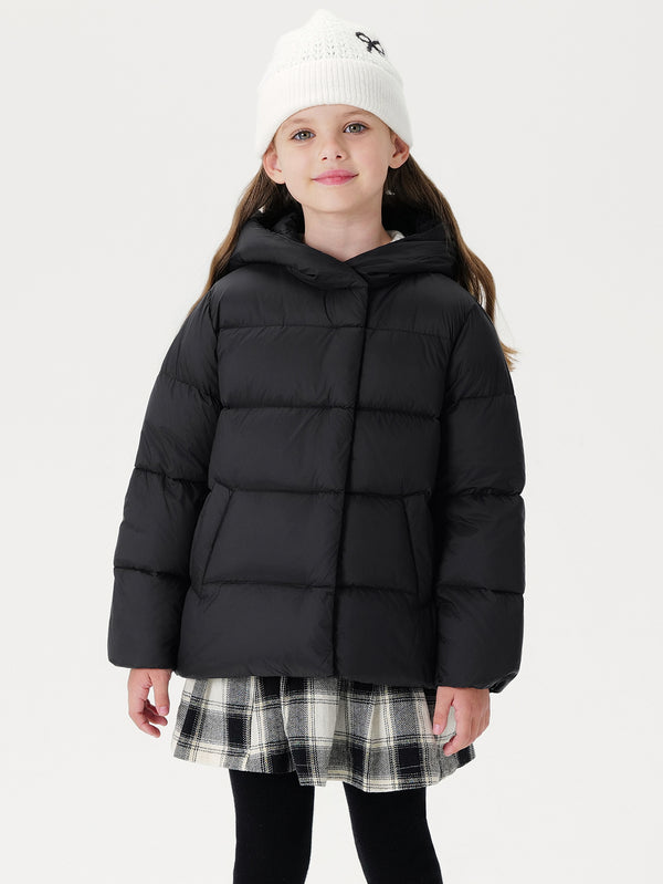 MARC & JANIE Girls Ultralight Hooded Down Parka 221068