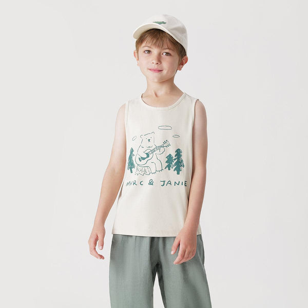 Boys Printed Breathable Sports Vests 230639 - MARC&JANIE