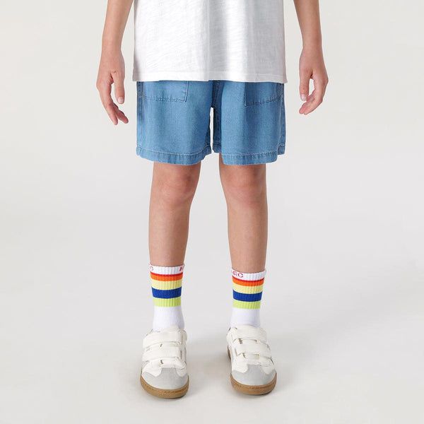 Boys Cool Feeling Breathable Lyocell Denim Shorts 240551 - MARC&JANIE