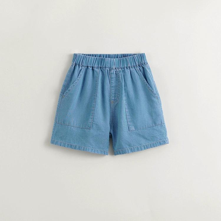 Boys Cool Feeling Breathable Lyocell Denim Shorts 240551 - MARC&JANIE