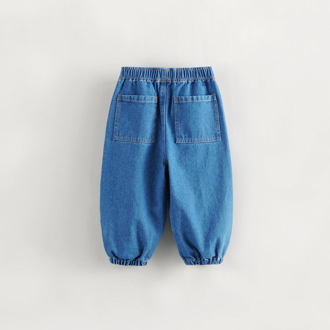 MARC&JANIE Boys Cotton Denim Carrot Pants Parachute Pants for Autumn 231679 - MARC&JANIE