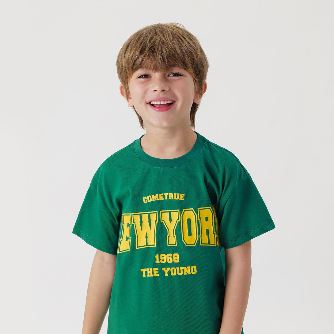 Boys Cotton Sports Letter T-shirt 220716 - MARC&JANIE