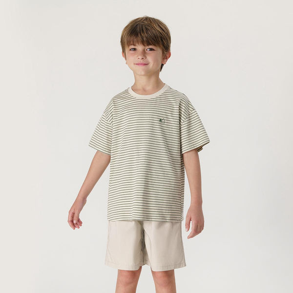 Boys Fresh Striped Crew-Neck Short-Sleeved T-Shirt 240583 - MARC&JANIE