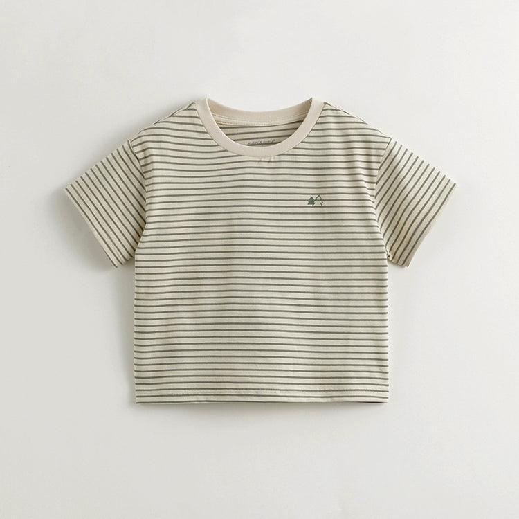 Boys Fresh Striped Crew-Neck Short-Sleeved T-Shirt 240583 - MARC&JANIE