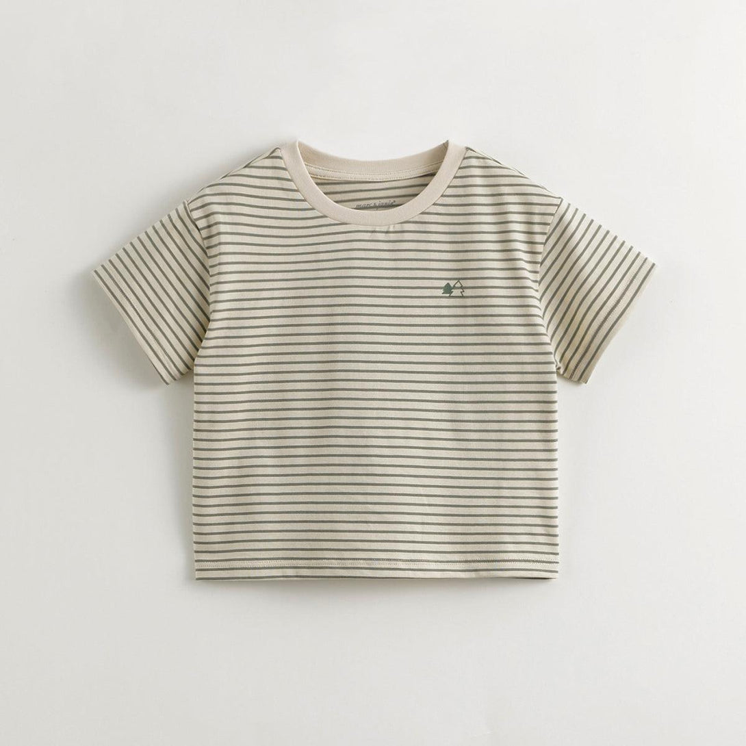 Boys Fresh Striped Crew-Neck Short-Sleeved T-Shirt 240583 - MARC&JANIE