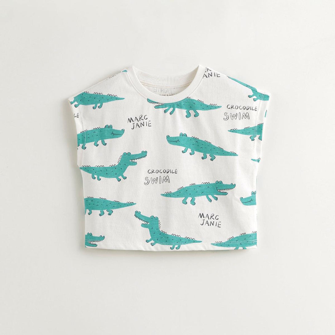 Boys Fun Crocodile Short Set 240518 - MARC&JANIE