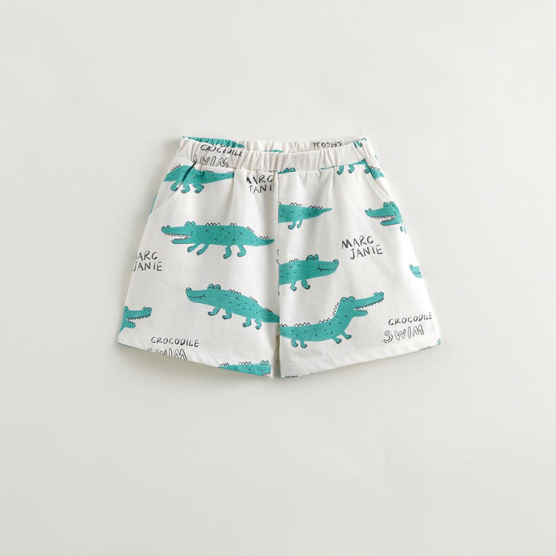 Boys Fun Crocodile Short Set 240518 - MARC&JANIE