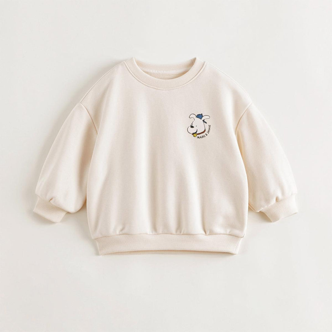 Boys Fun Puppy Loose Drop Shoulder Sweatshirt 240986 - MARC&JANIE