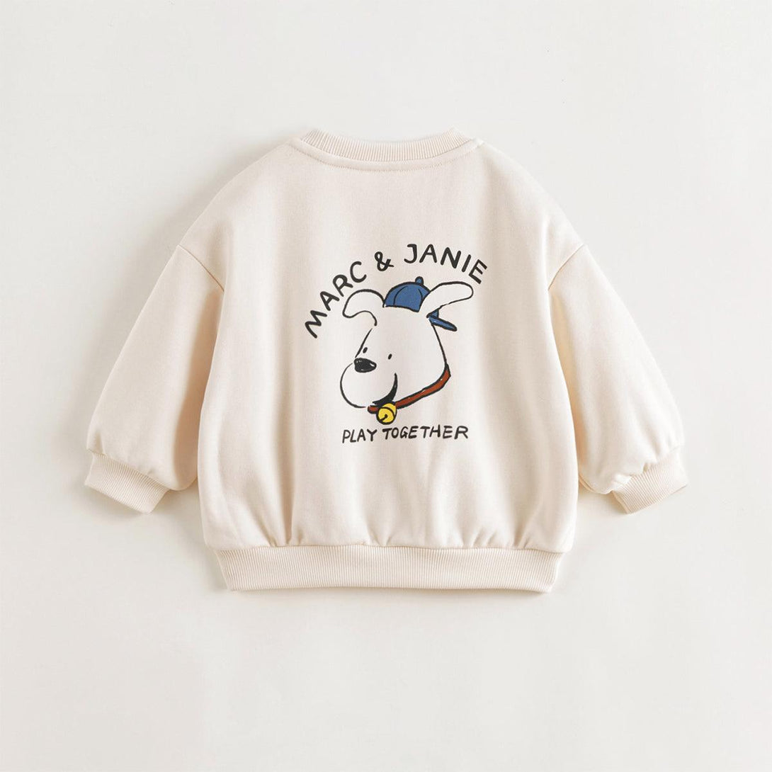 Boys Fun Puppy Loose Drop Shoulder Sweatshirt 240986 - MARC&JANIE