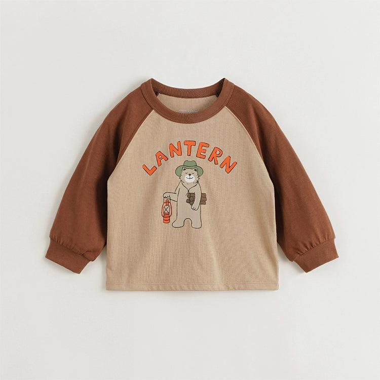 Boys Girls Camping Bear Plunger Long Sleeve T-Shirt 240992 - MARC&JANIE