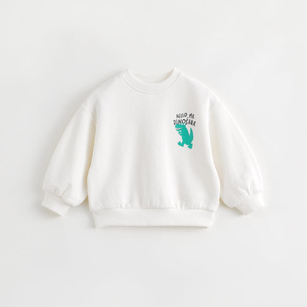 MARC&JANIE Boys Girls Cotton Little Dinosaur Cotton Sweatshirt Children's Sweatshirt for Spring 240677 - MARC&JANIE