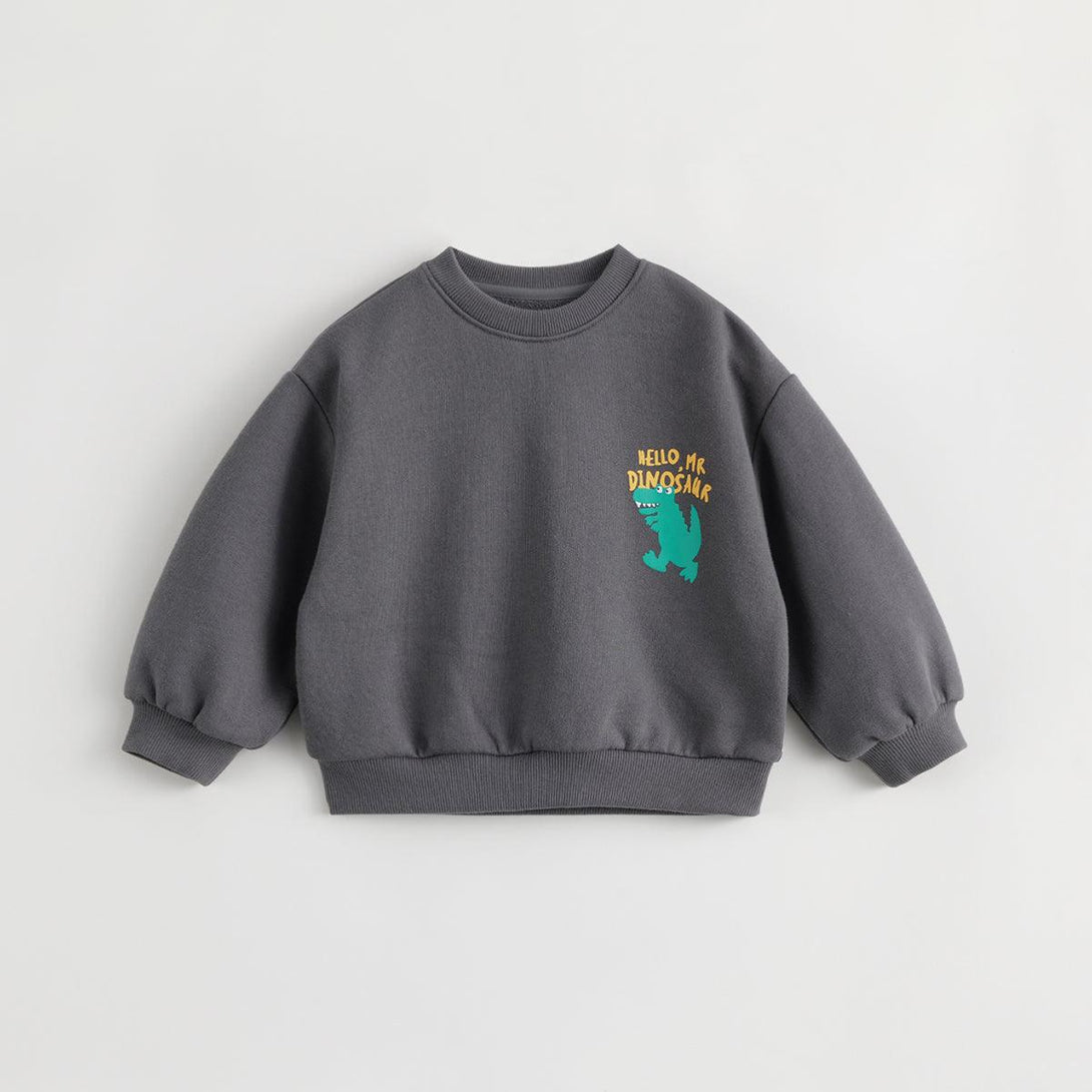 MARC&JANIE Boys Girls Cotton Little Dinosaur Cotton Sweatshirt Children's Sweatshirt for Spring 240677 - MARC&JANIE