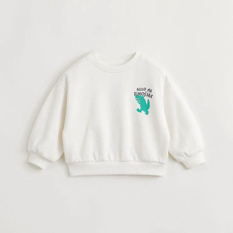 MARC&JANIE Boys Girls Cotton Little Dinosaur Cotton Sweatshirt Children's Sweatshirt for Spring 240677 - MARC&JANIE