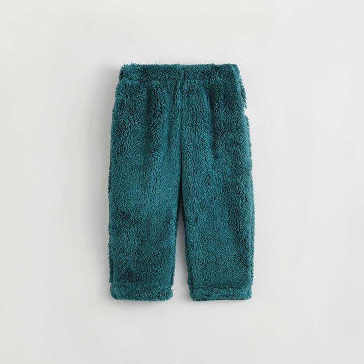 MARC&JANIE Boys Girls Double-sided Cotton Fleece Loose Pants Loungewear for Winter 222005 - MARC&JANIE