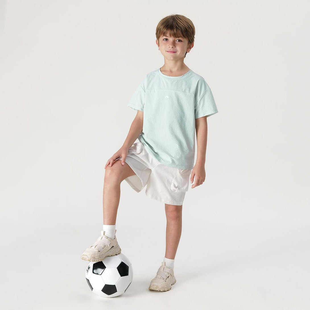 Boys Elastic Breathable Sports Short Sleeve T-shirt 240337 - MARC&JANIE